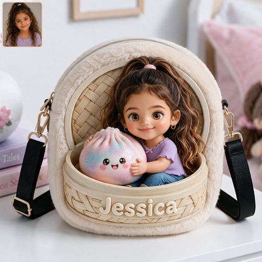 Der Lustige Mystery-Dumpling für Kinder - Personalisierte Kinder-Plüsch-Crossbag