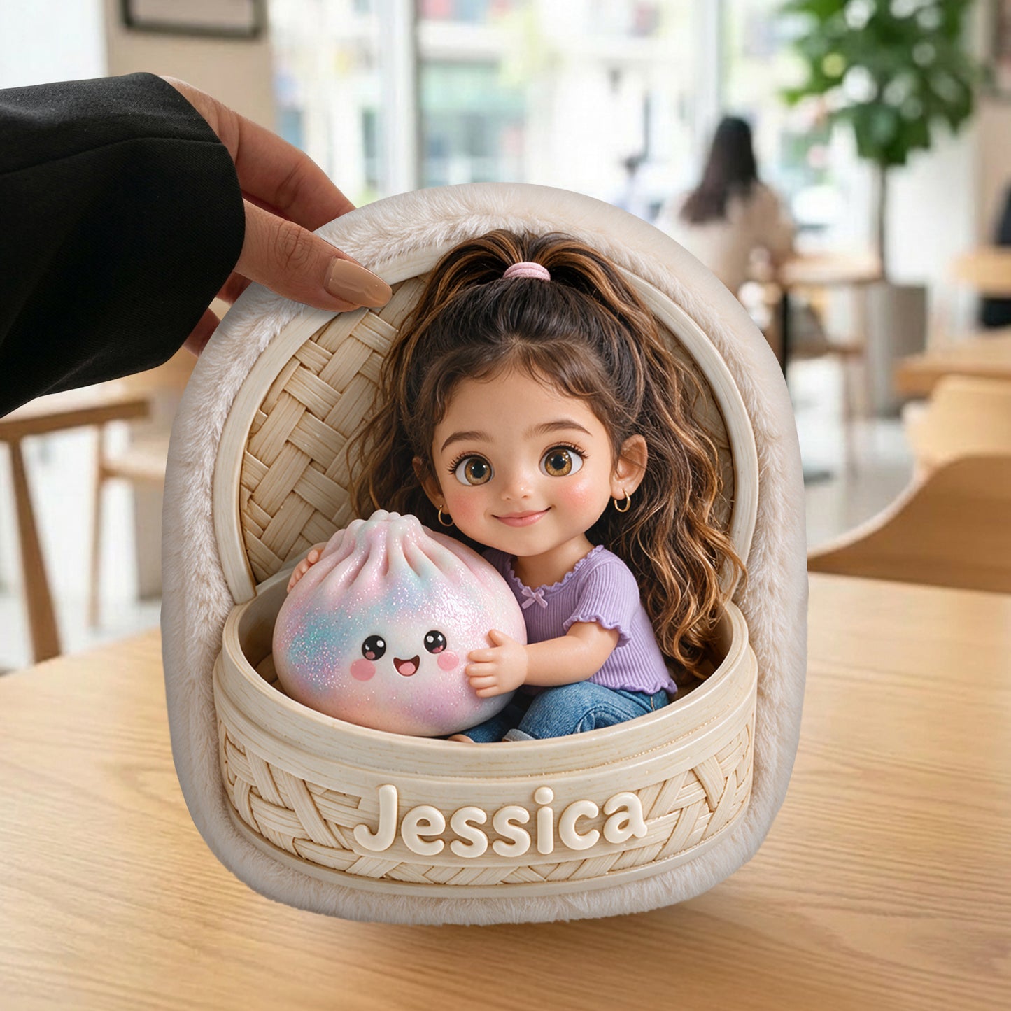 Der Lustige Mystery-Dumpling für Kinder - Personalisierte Kinder-Plüsch-Crossbag