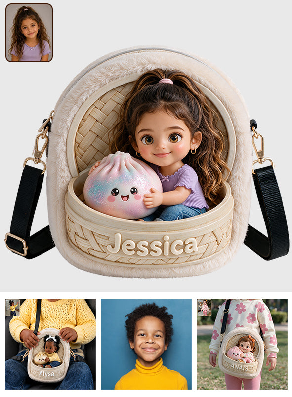 Der Lustige Mystery-Dumpling für Kinder - Personalisierte Kinder-Plüsch-Crossbag