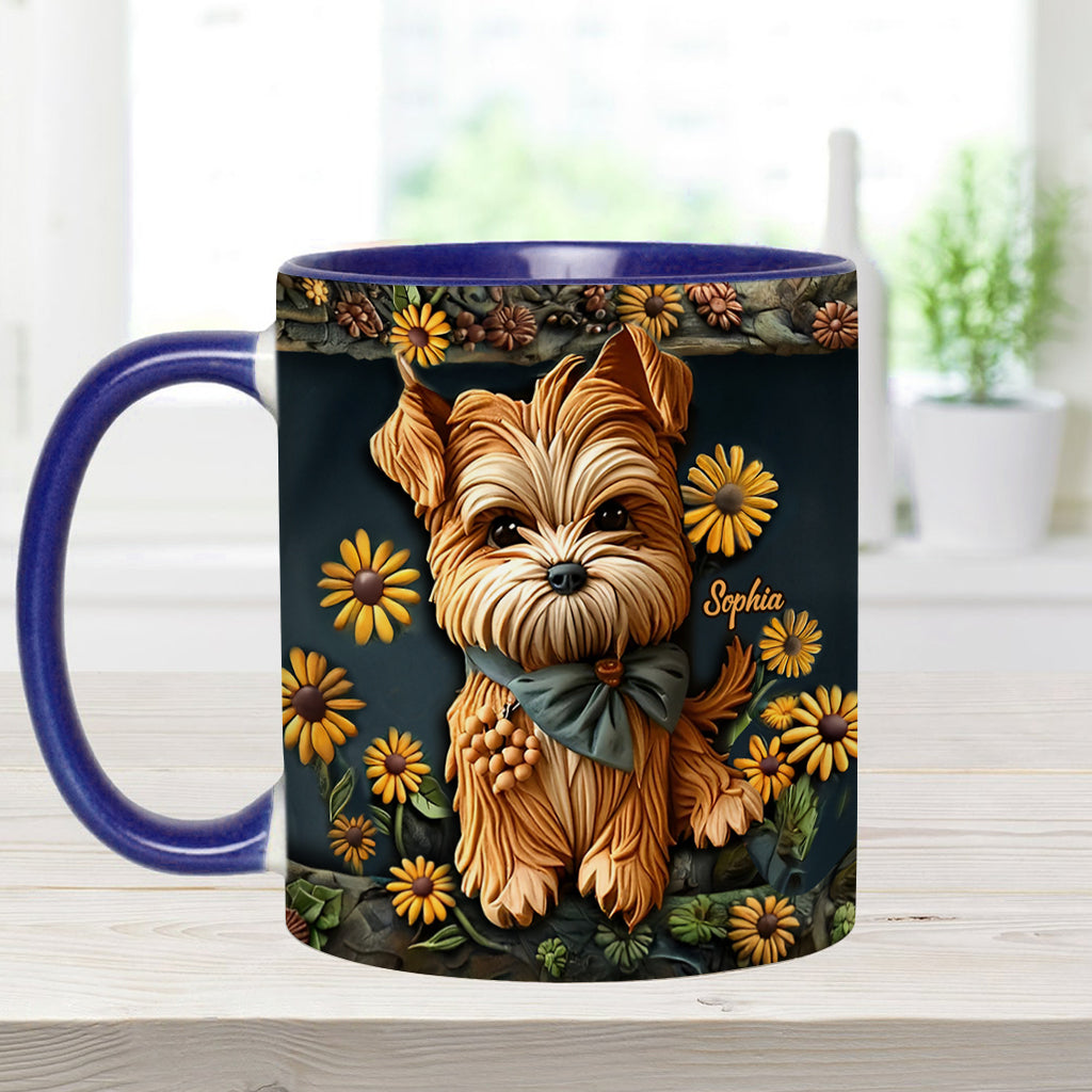 Niedlicher Yorkshire Terrier - Personalisierte Tasse mit Hundemotiv