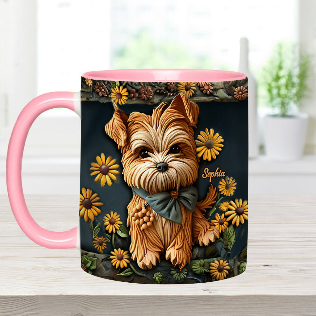 Niedlicher Yorkshire Terrier - Personalisierte Tasse mit Hundemotiv