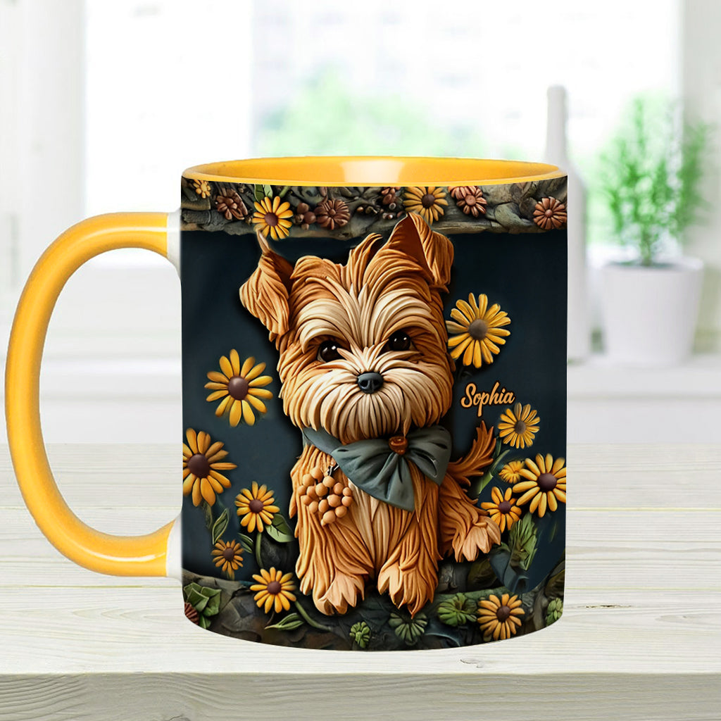 Niedlicher Yorkshire Terrier - Personalisierte Tasse mit Hundemotiv