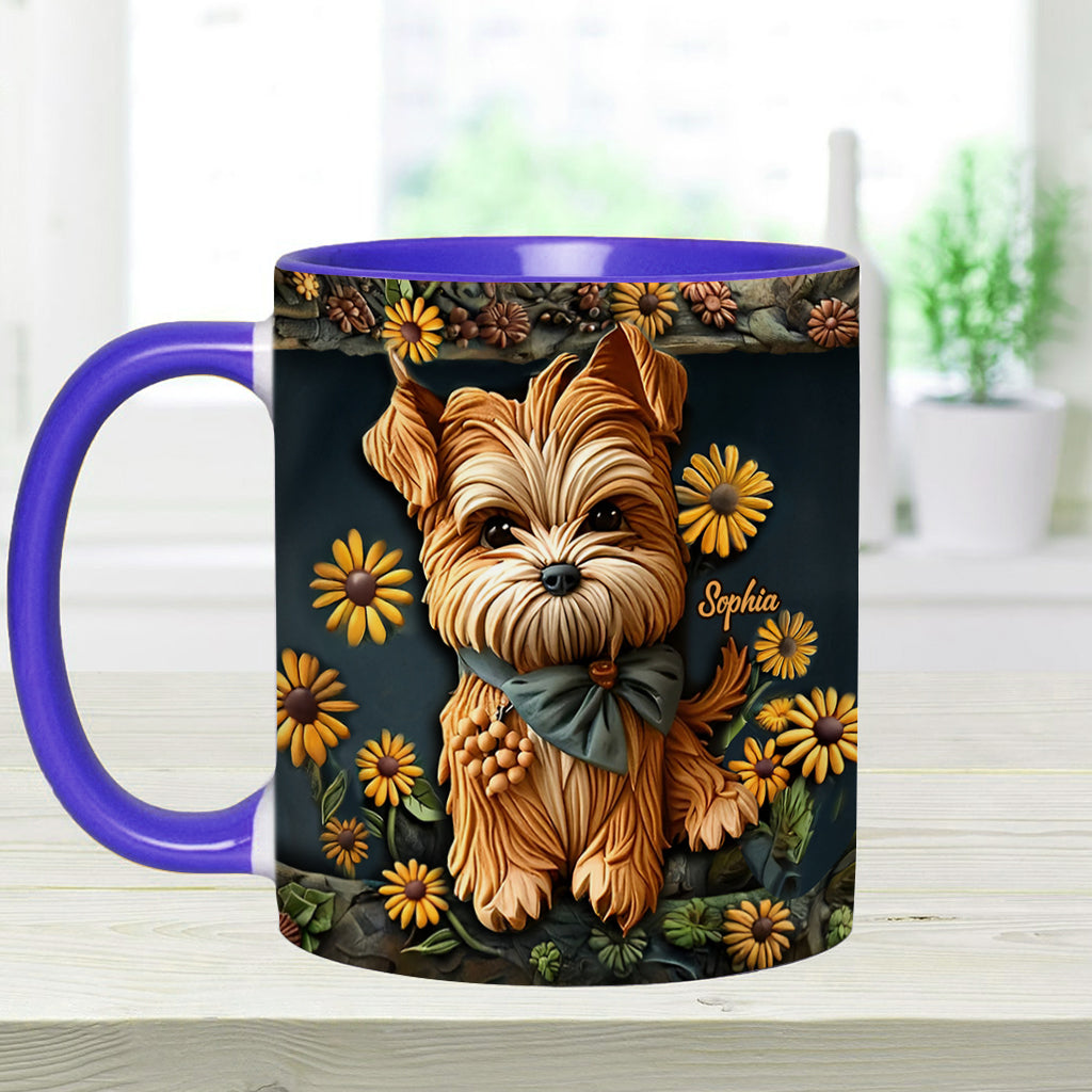 Niedlicher Yorkshire Terrier - Personalisierte Tasse mit Hundemotiv