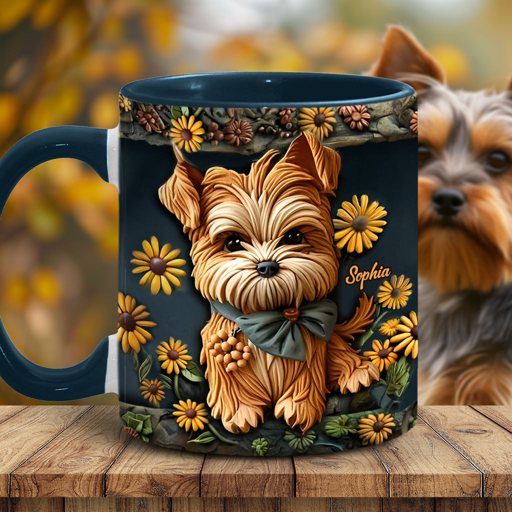 Niedlicher Yorkshire Terrier - Personalisierte Tasse mit Hundemotiv