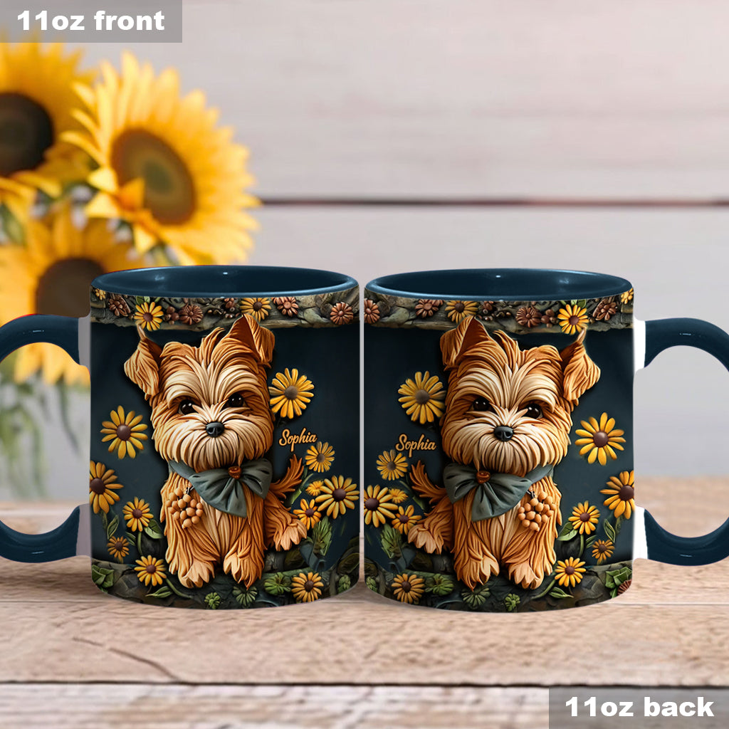 Niedlicher Yorkshire Terrier - Personalisierte Tasse mit Hundemotiv