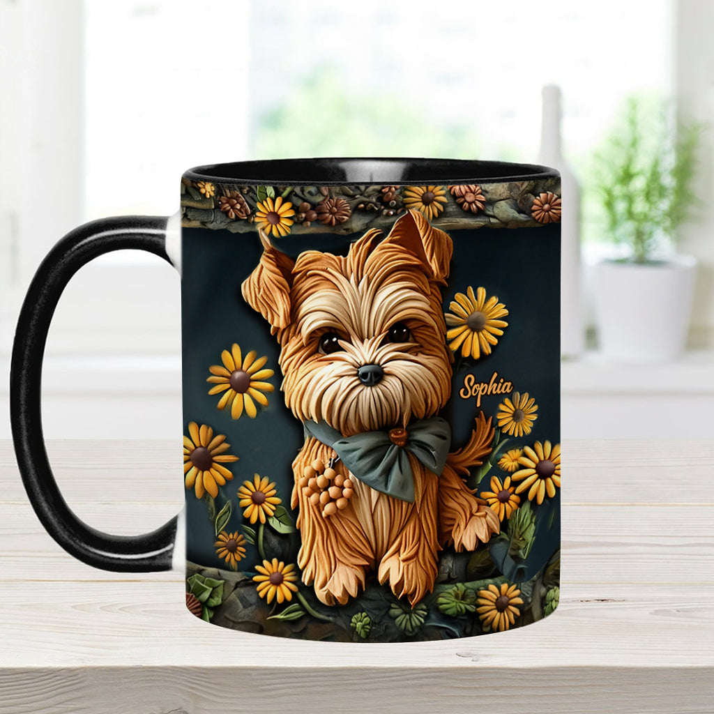 Niedlicher Yorkshire Terrier - Personalisierte Tasse mit Hundemotiv