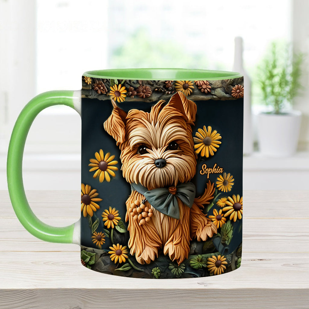 Niedlicher Yorkshire Terrier - Personalisierte Tasse mit Hundemotiv