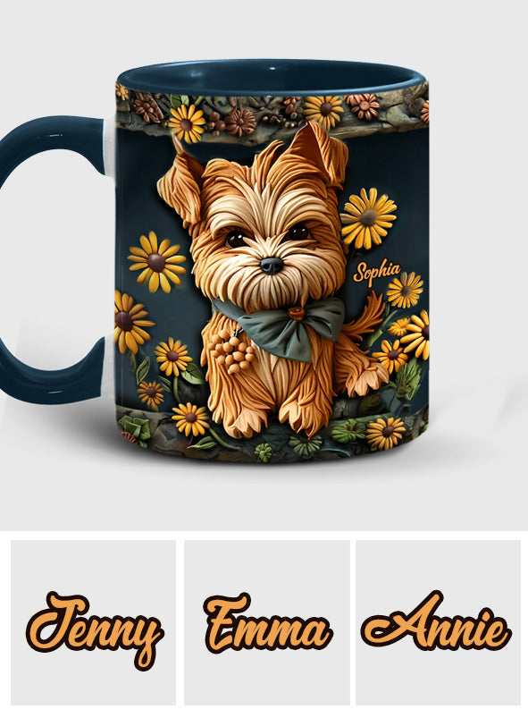 Niedlicher Yorkshire Terrier - Personalisierte Tasse mit Hundemotiv