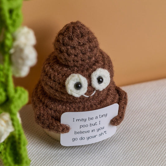 Positive Poo Crocheted - Crocheting Hand Knitted Figurine
