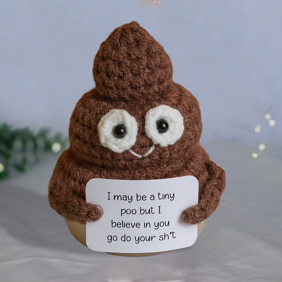 Positive Poo Crocheted - Häkelfigur von Hand