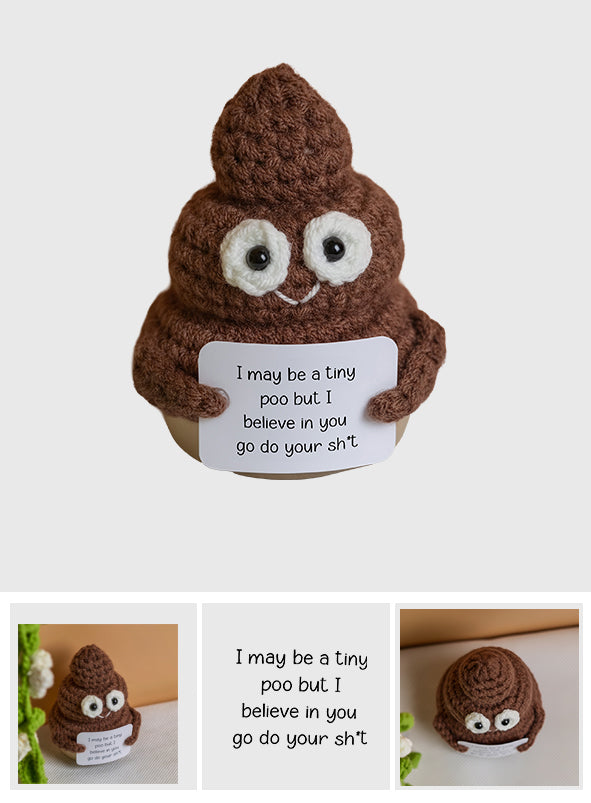 Positive Poo Crocheted - Häkelfigur von Hand