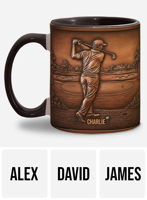 The Best Golfer - Personalized Golf Accent Mug