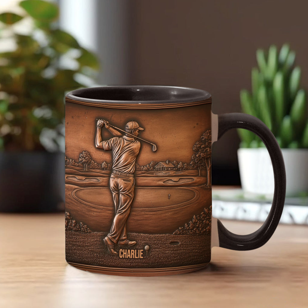 The Best Golfer - Personalized Golf Accent Mug
