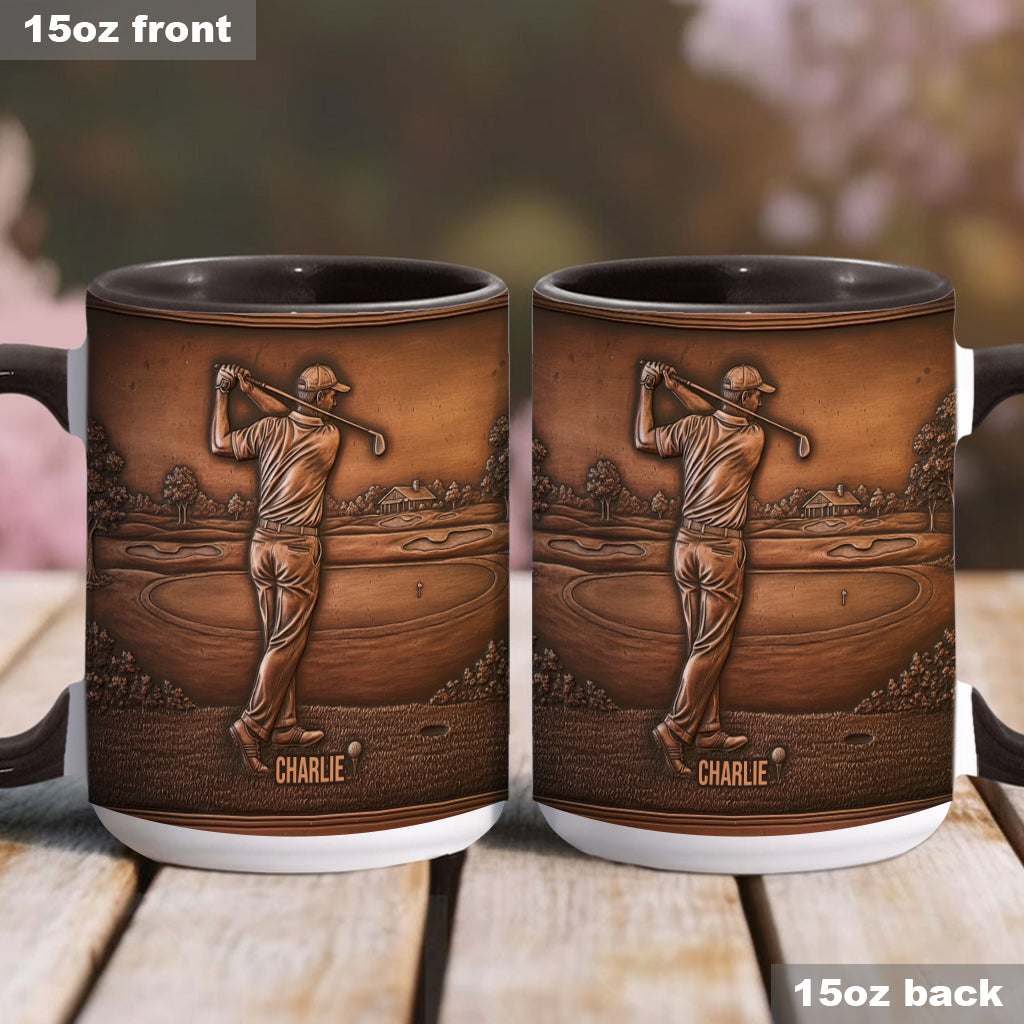The Best Golfer - Personalized Golf Accent Mug