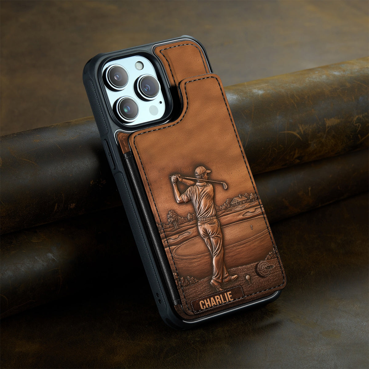 Der beste Golfer – Personalisierte Handyhülle mit Golf-Motiv und Volldruck