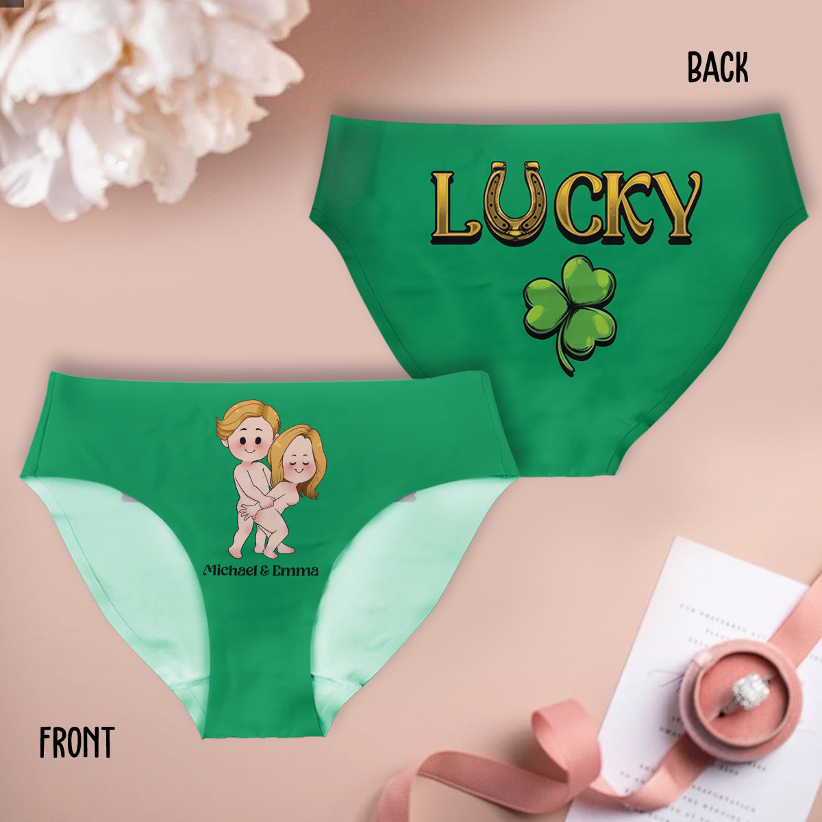 Lucky & Lucky Bastard – Personalisierte Damen-Slips und Herren-Boxershorts zum St. Patrick's Day