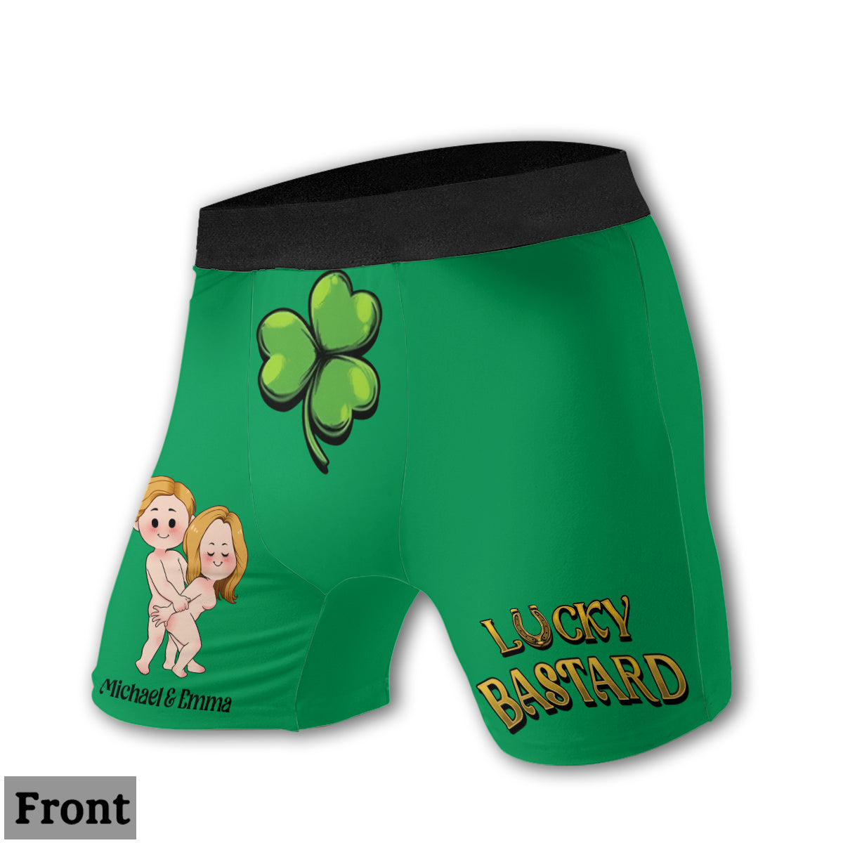 Lucky & Lucky Bastard – Personalisierte Damen-Slips und Herren-Boxershorts zum St. Patrick's Day