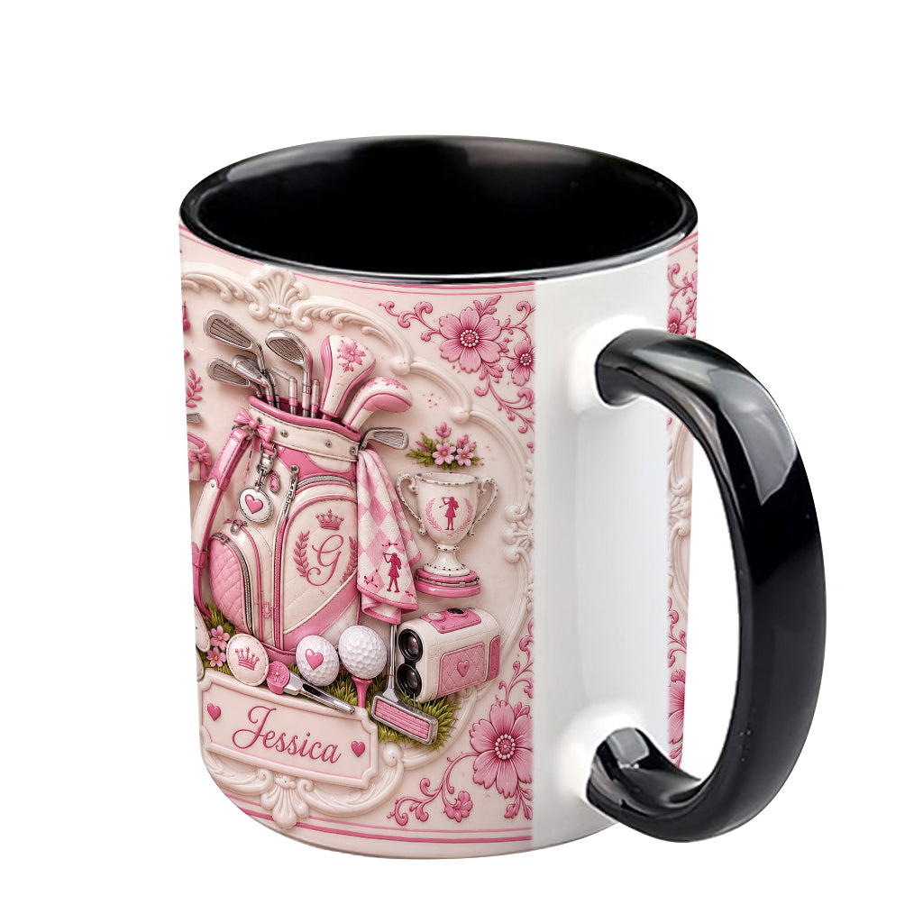 Live Love Golf - Personalized Golf Accent Mug