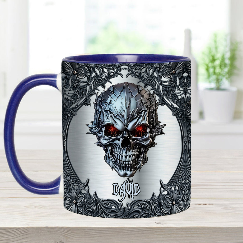 Cooler Totenkopf – Personalisierte Tasse mit Totenkopf-Akzent