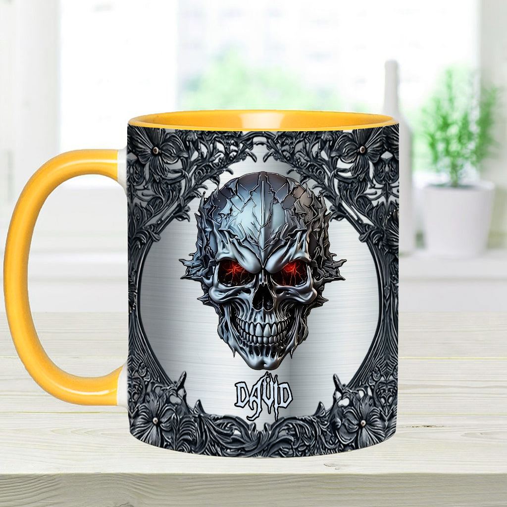 Cooler Totenkopf – Personalisierte Tasse mit Totenkopf-Akzent