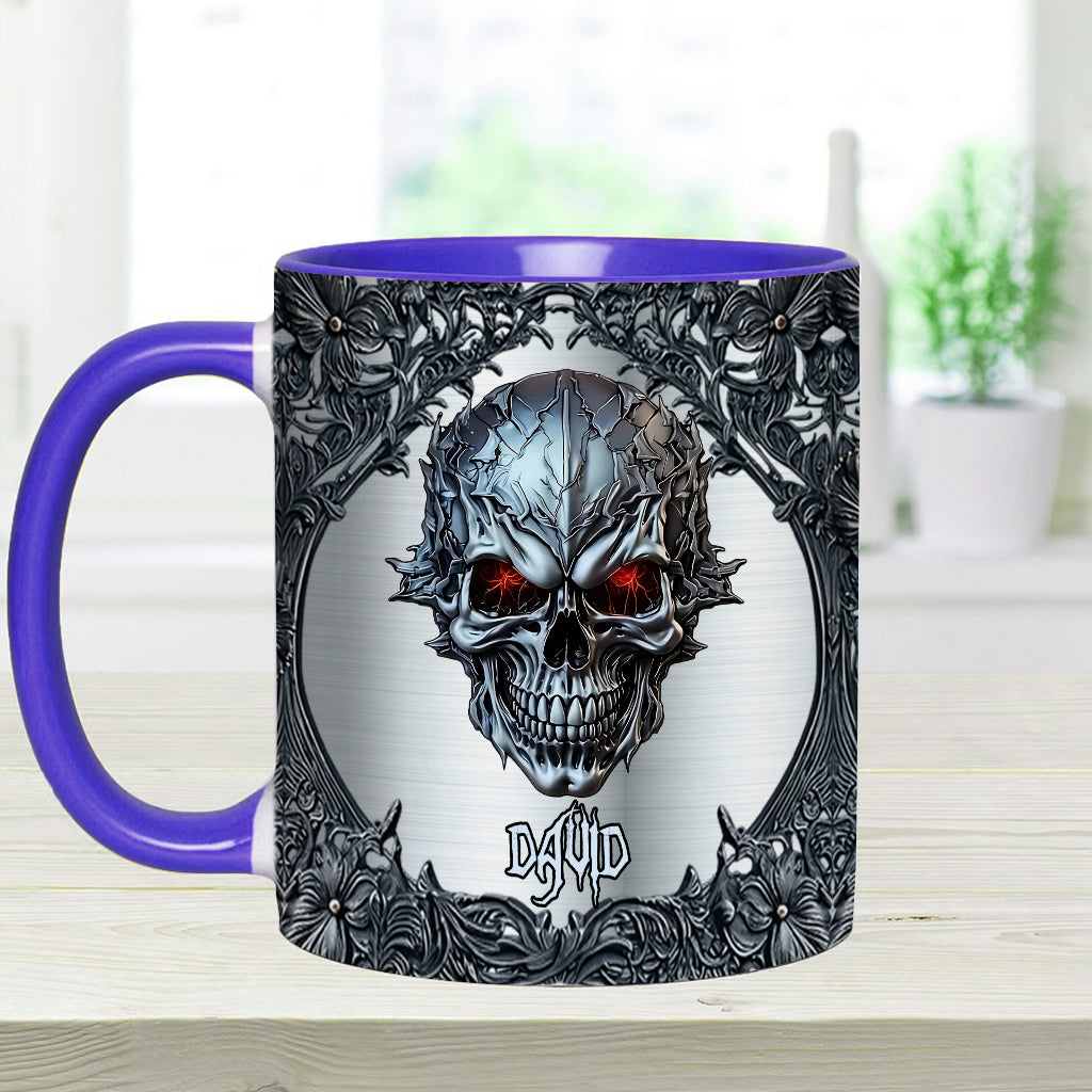 Cooler Totenkopf – Personalisierte Tasse mit Totenkopf-Akzent