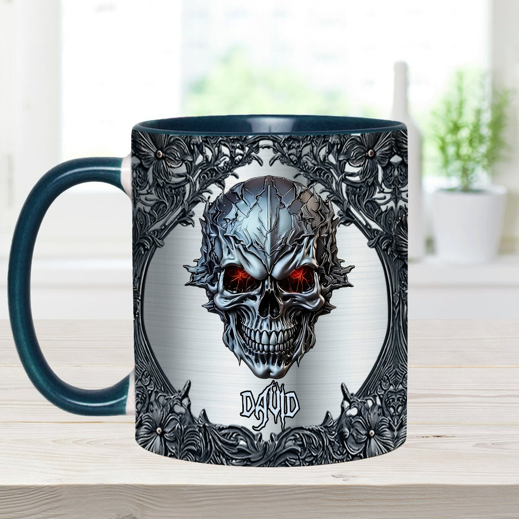 Cooler Totenkopf – Personalisierte Tasse mit Totenkopf-Akzent