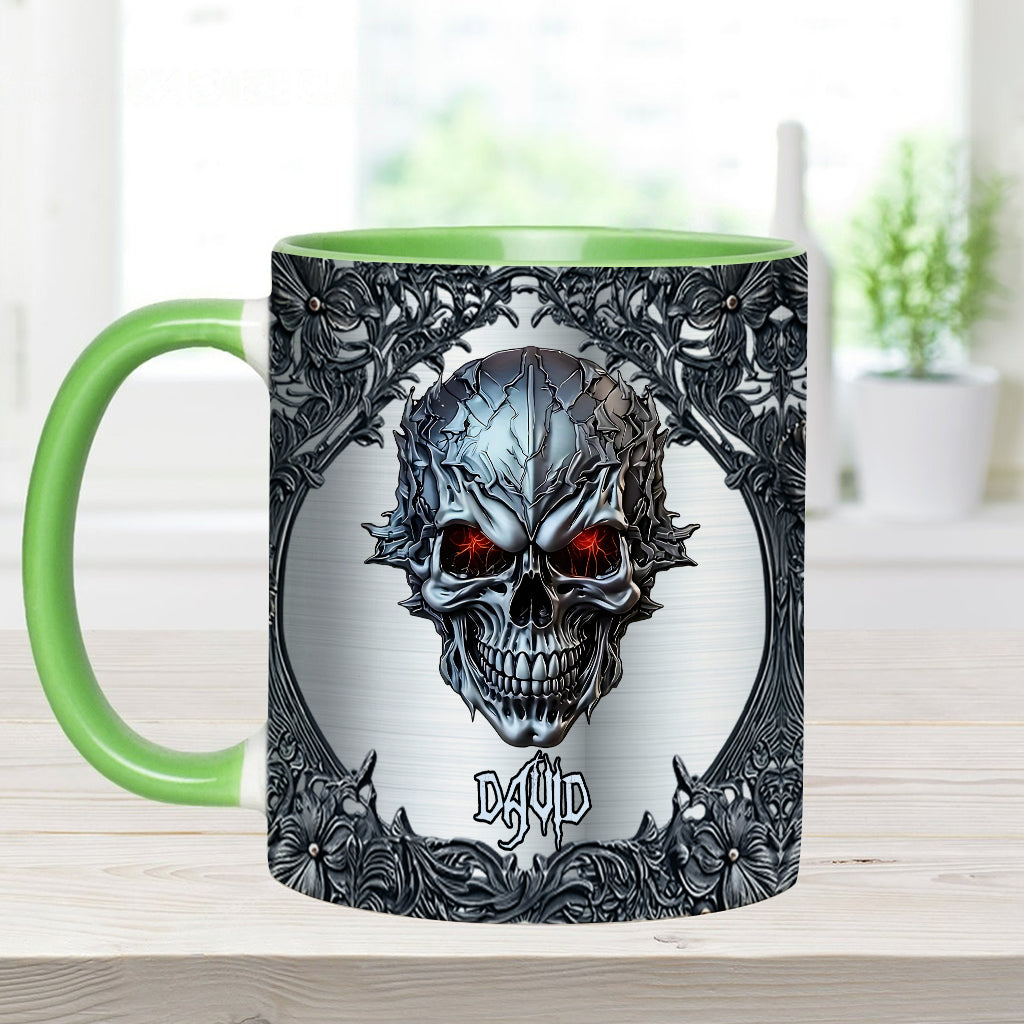 Cooler Totenkopf – Personalisierte Tasse mit Totenkopf-Akzent