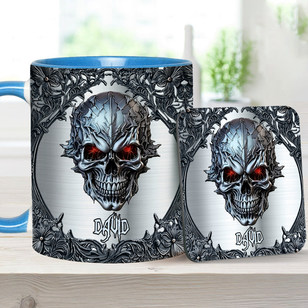 Cooler Totenkopf – Personalisierte Tasse mit Totenkopf-Akzent