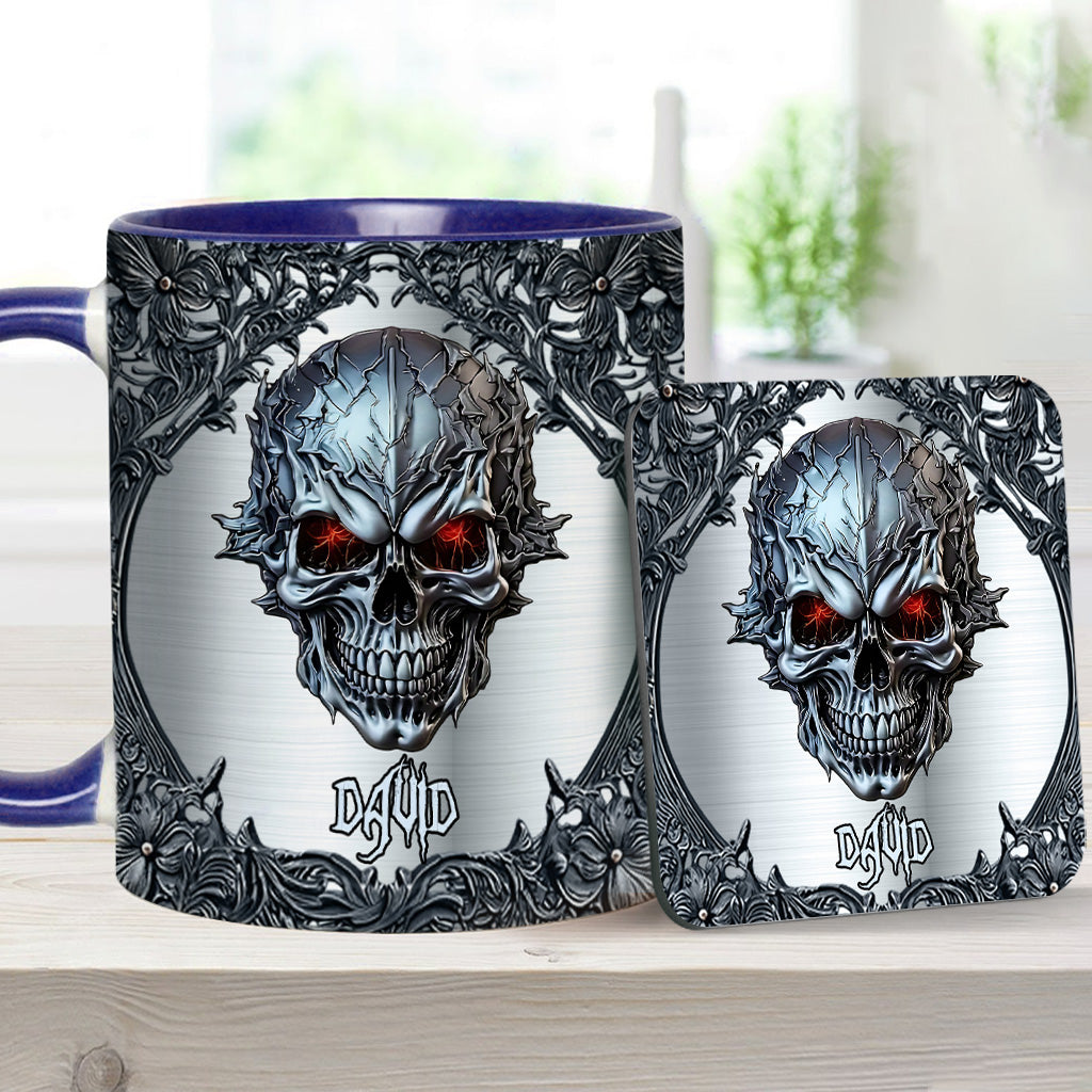 Cooler Totenkopf – Personalisierte Tasse mit Totenkopf-Akzent