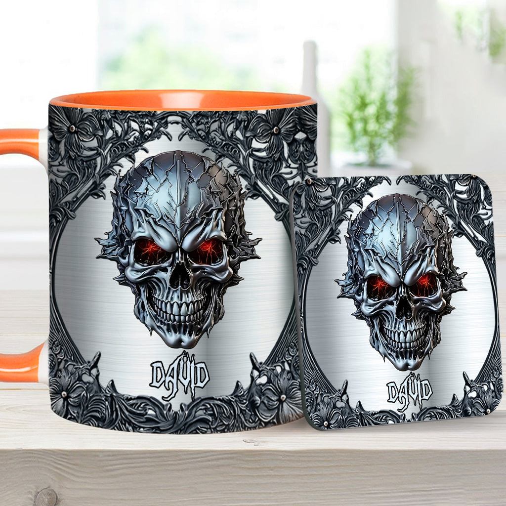 Cooler Totenkopf – Personalisierte Tasse mit Totenkopf-Akzent