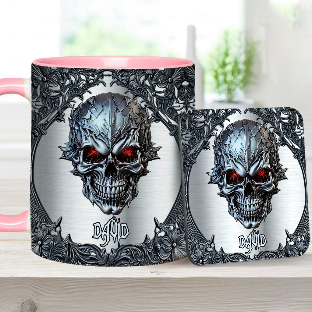 Cooler Totenkopf – Personalisierte Tasse mit Totenkopf-Akzent