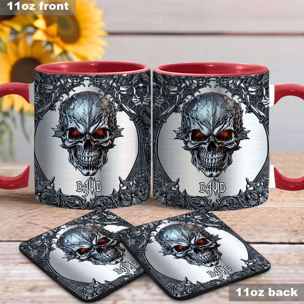 Cooler Totenkopf – Personalisierte Tasse mit Totenkopf-Akzent