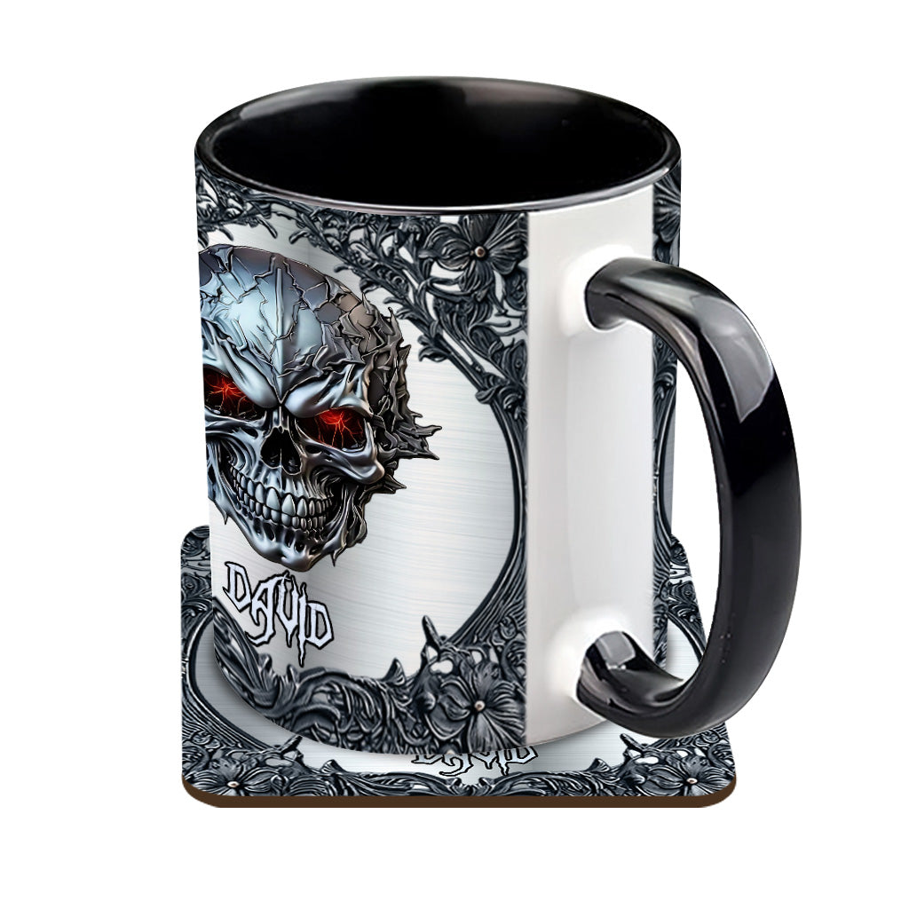 Cooler Totenkopf – Personalisierte Tasse mit Totenkopf-Akzent