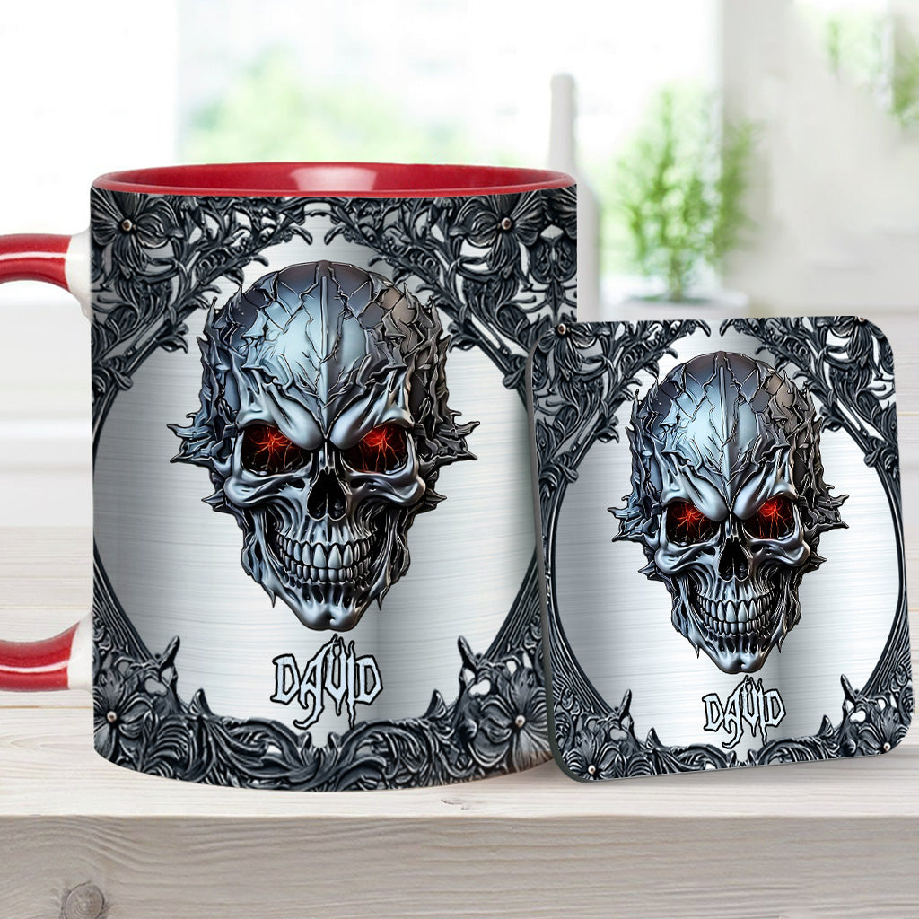Cooler Totenkopf – Personalisierte Tasse mit Totenkopf-Akzent