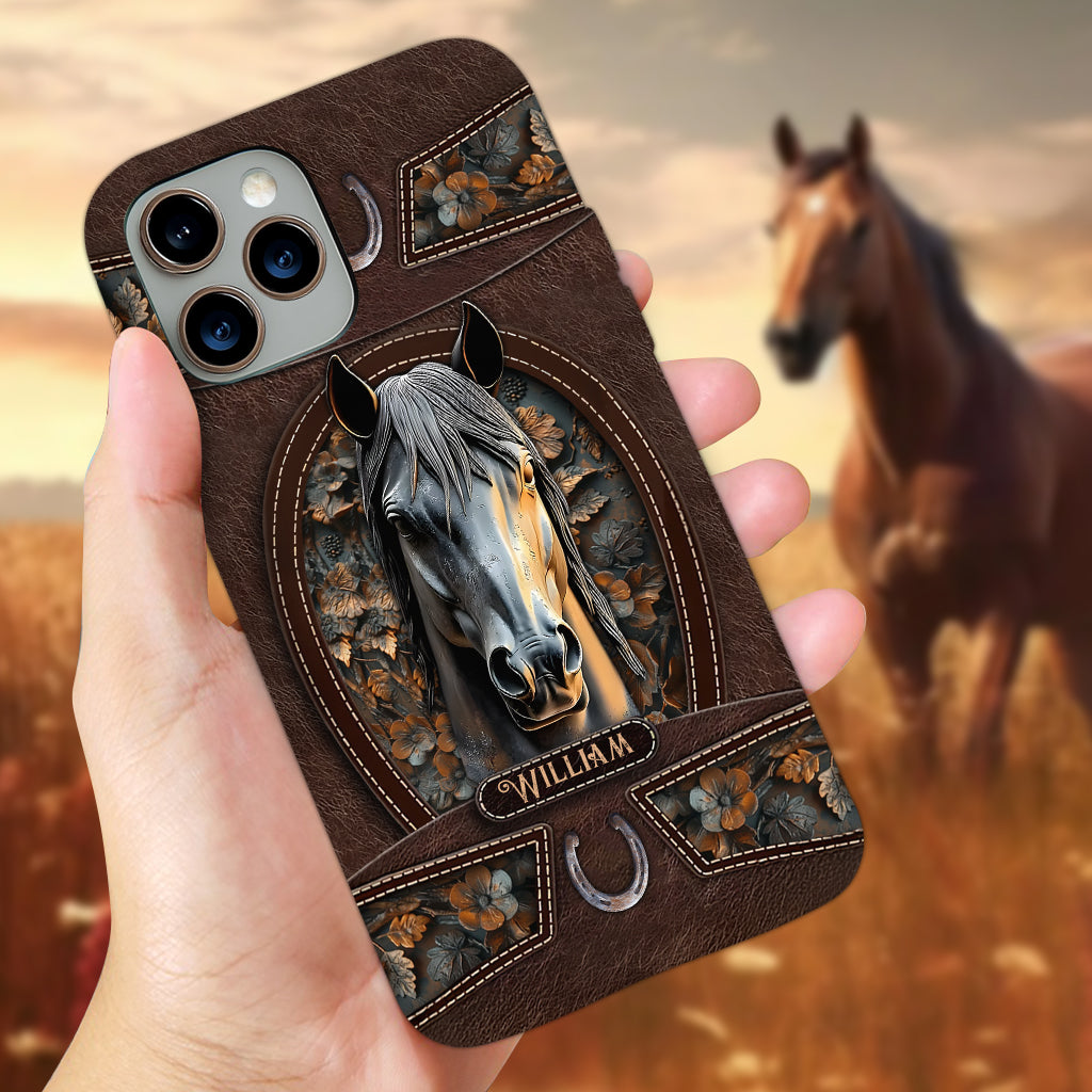 Liebe zum Pferd – Personalisierte Handyhülle mit Pferdemotiv