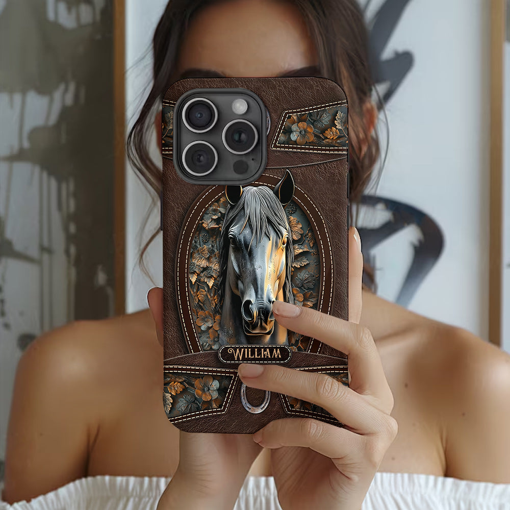 Liebe zum Pferd – Personalisierte Handyhülle mit Pferdemotiv