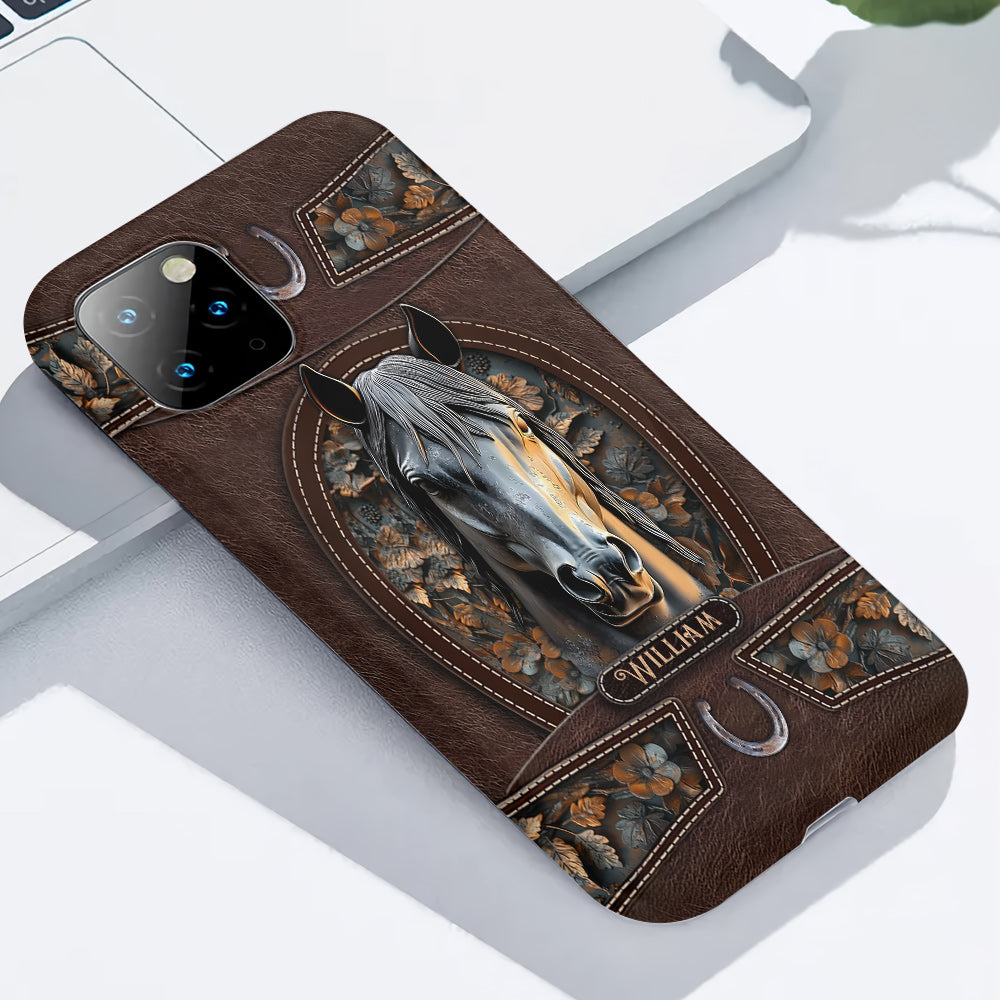 Liebe zum Pferd – Personalisierte Handyhülle mit Pferdemotiv