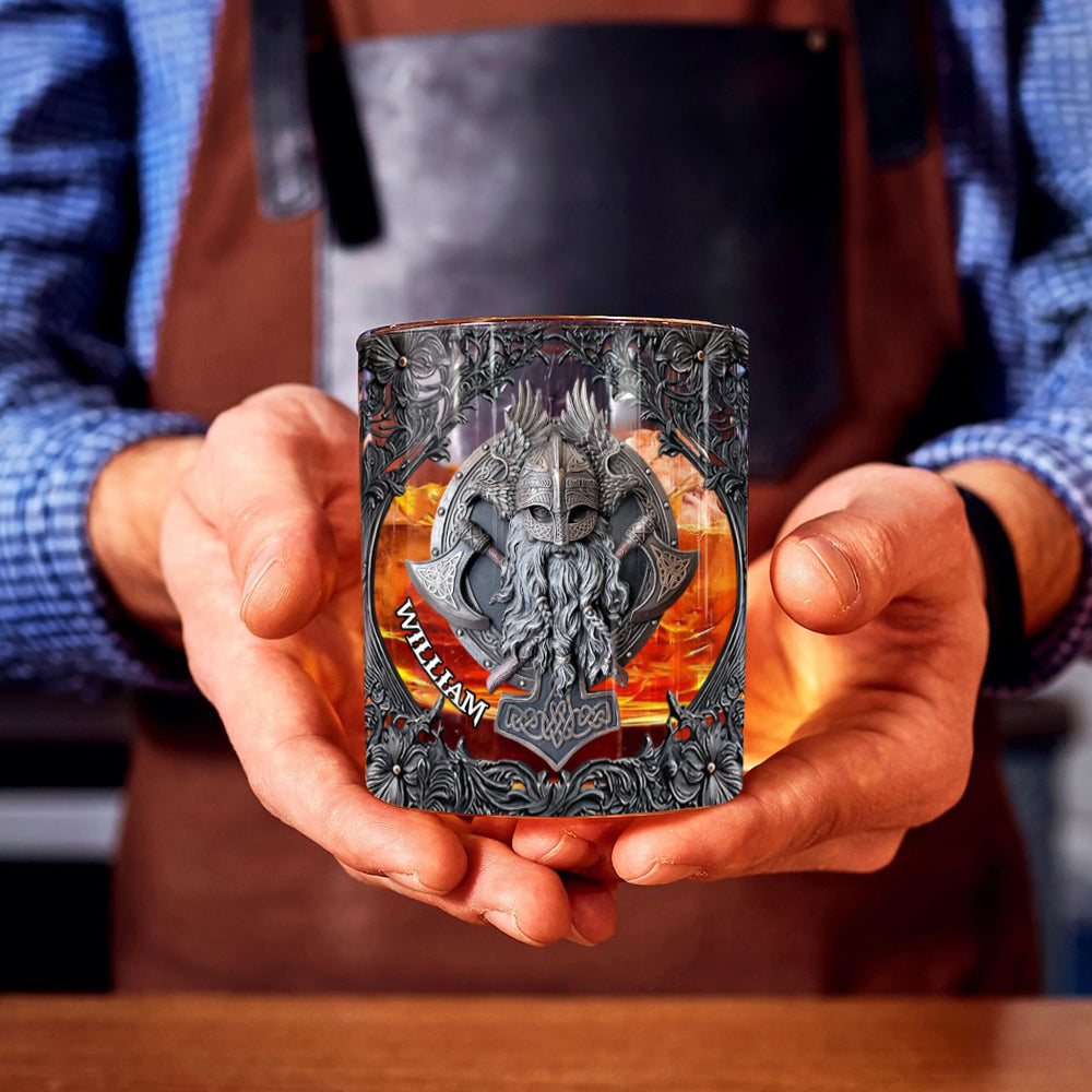 Fantasy-Wikinger – Personalisiertes Wikinger-Whiskyglas