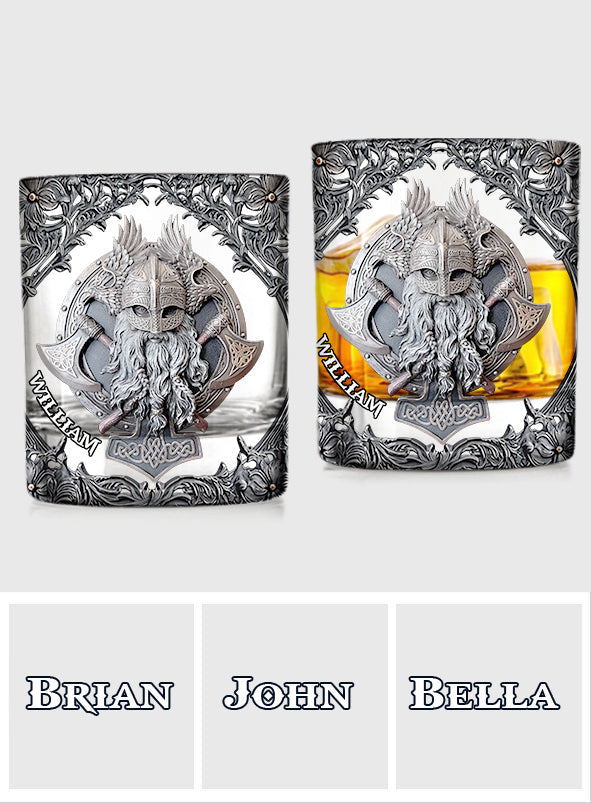 Fantasy-Wikinger – Personalisiertes Wikinger-Whiskyglas