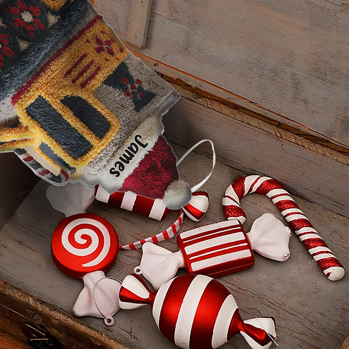 Excavator - Personalized Kid Shaped Christmas Stocking