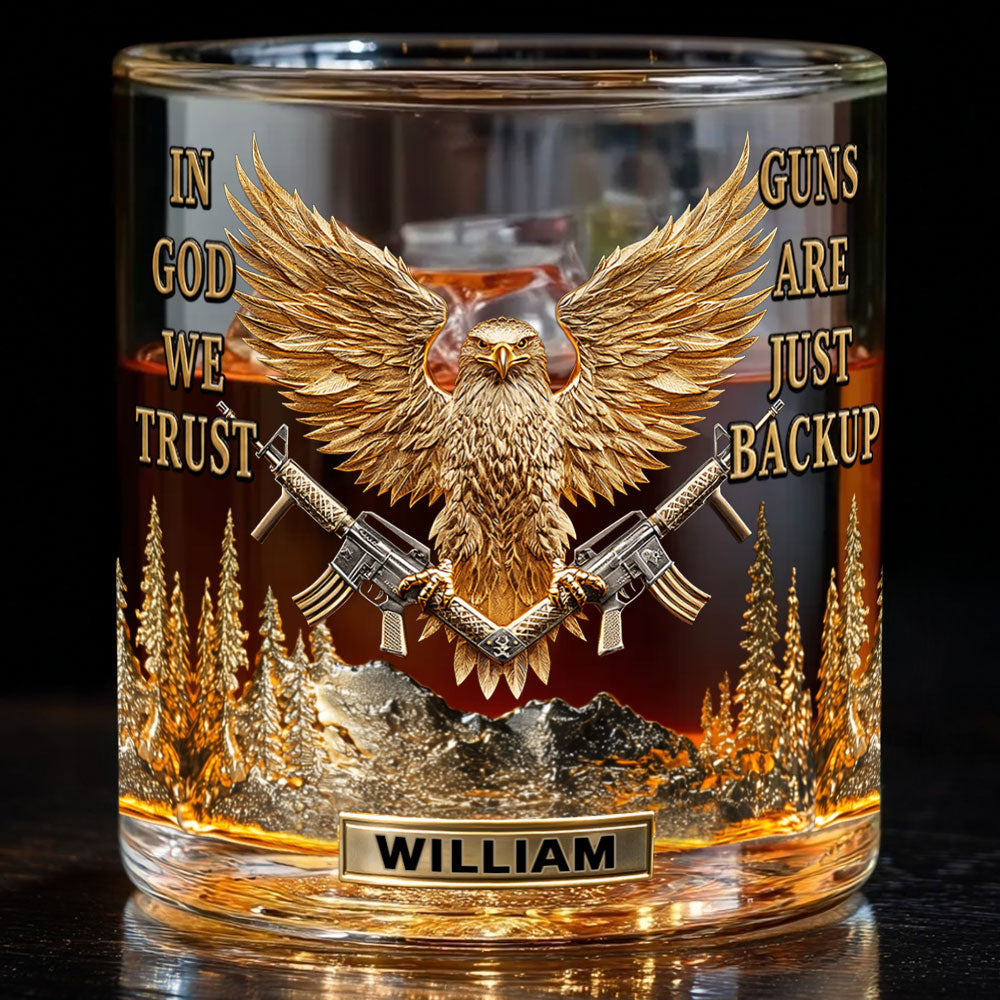 In God We Trust – personalisiertes christliches Whiskyglas
