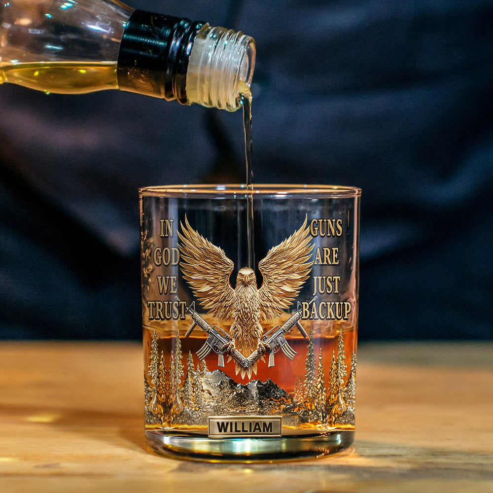 In God We Trust – personalisiertes christliches Whiskyglas