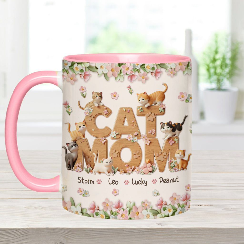 Personalisierte Tasse mit Katzenmotiv – perfekt für Katzenmama
