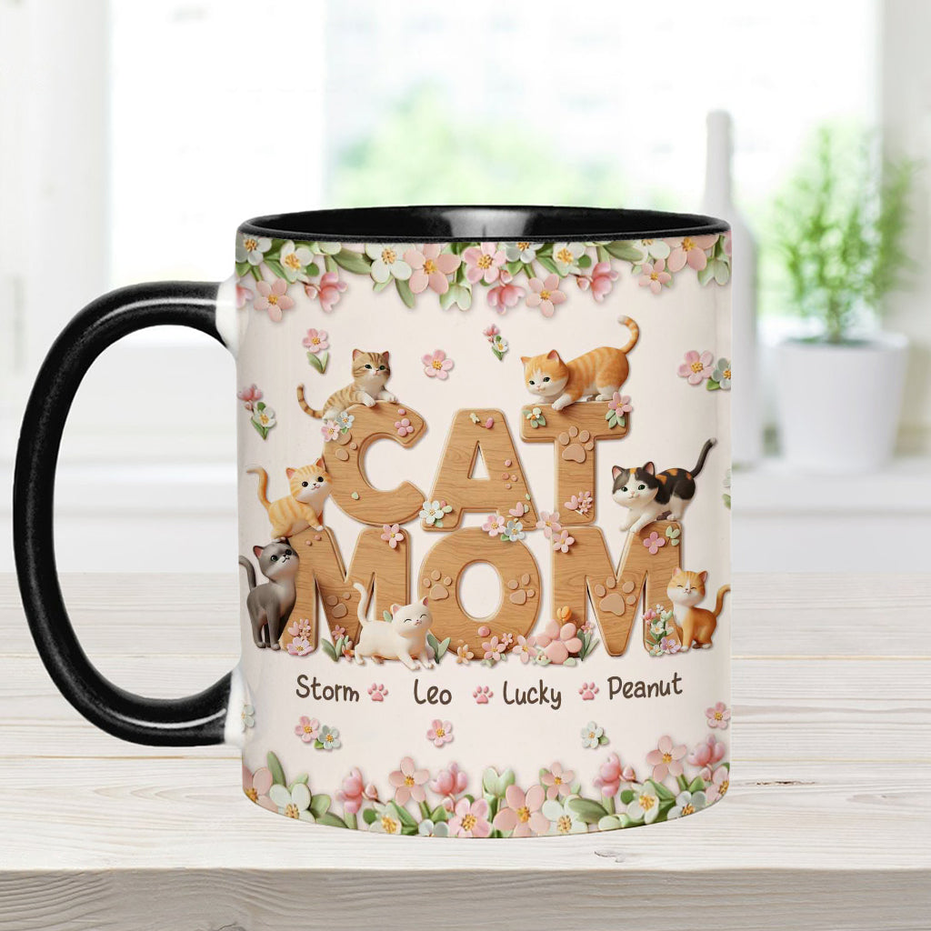 Personalisierte Tasse mit Katzenmotiv – perfekt für Katzenmama
