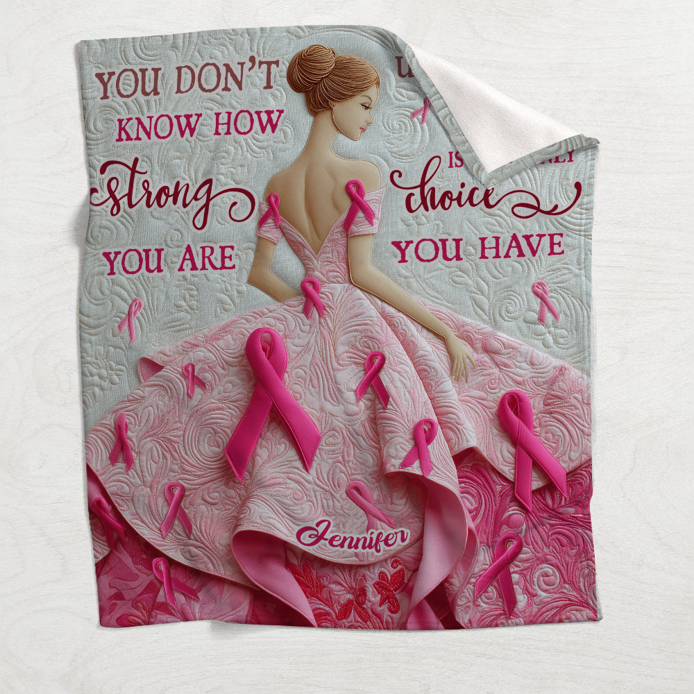 Du bist stark – Personalisierte Decke zur Sensibilisierung für Brustkrebs