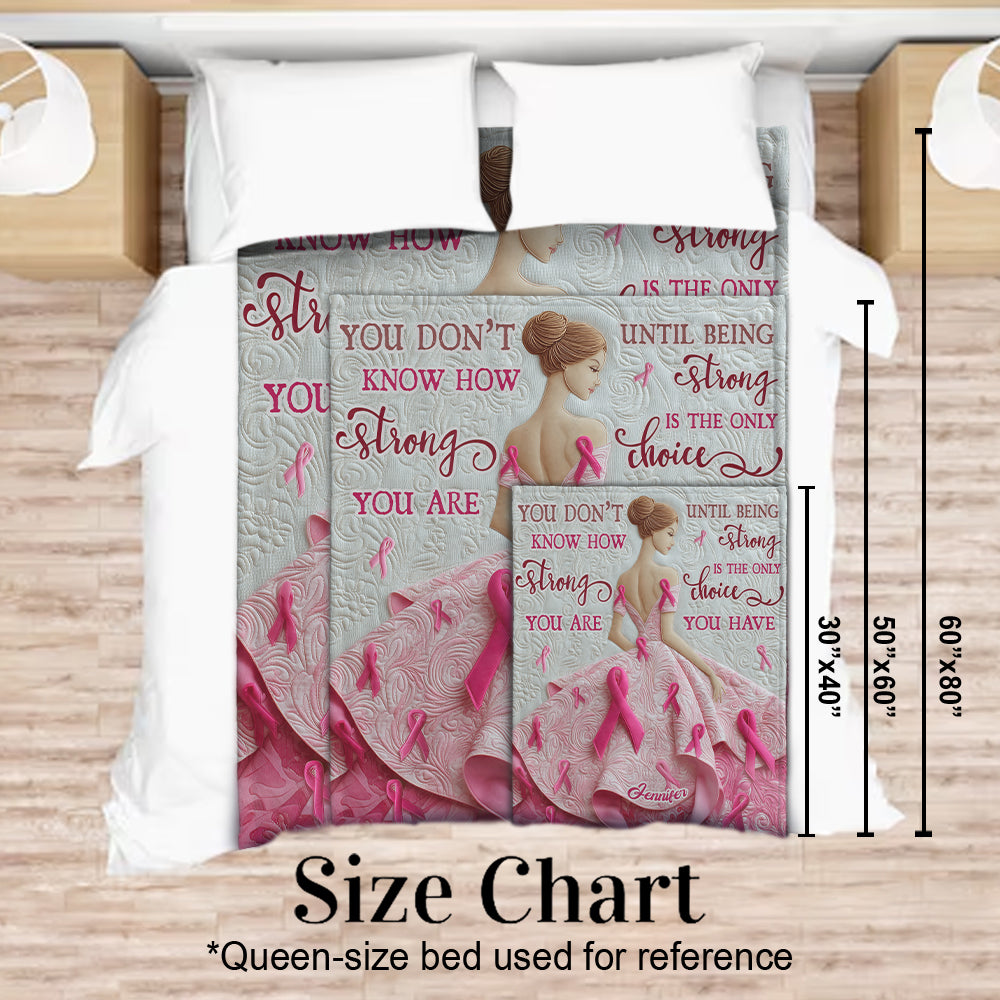 Du bist stark – Personalisierte Decke zur Sensibilisierung für Brustkrebs