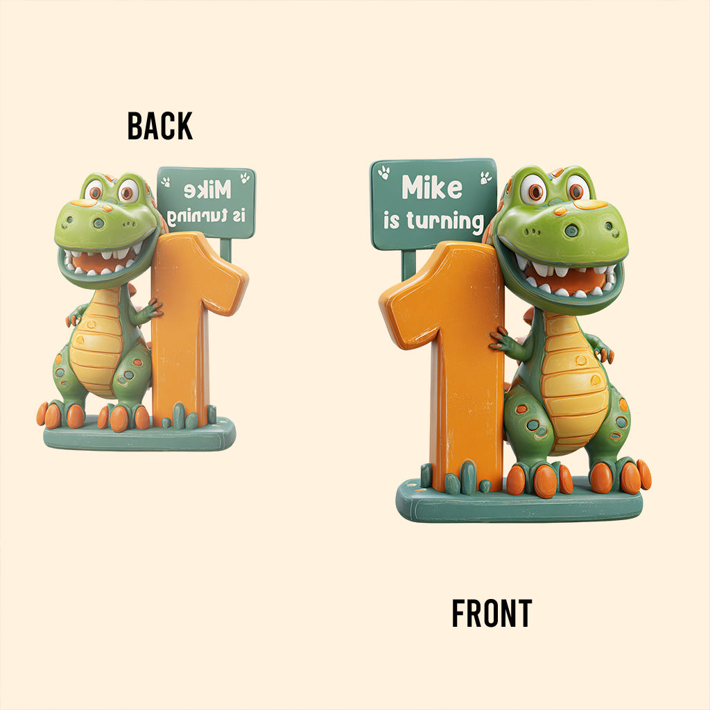 Geburtstagsdeko für Kinder - Personalisierte Acrylplakette in Kinderform