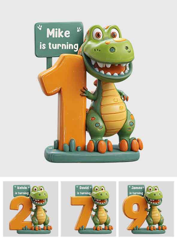 Geburtstagsdeko für Kinder - Personalisierte Acrylplakette in Kinderform