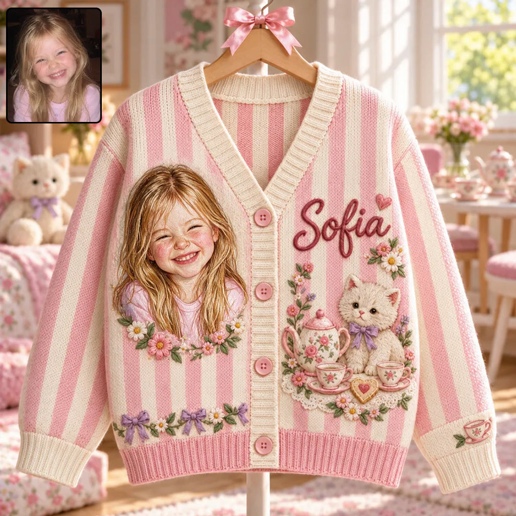 Gift for Kids - Personalized Kid Cardigan Sweater