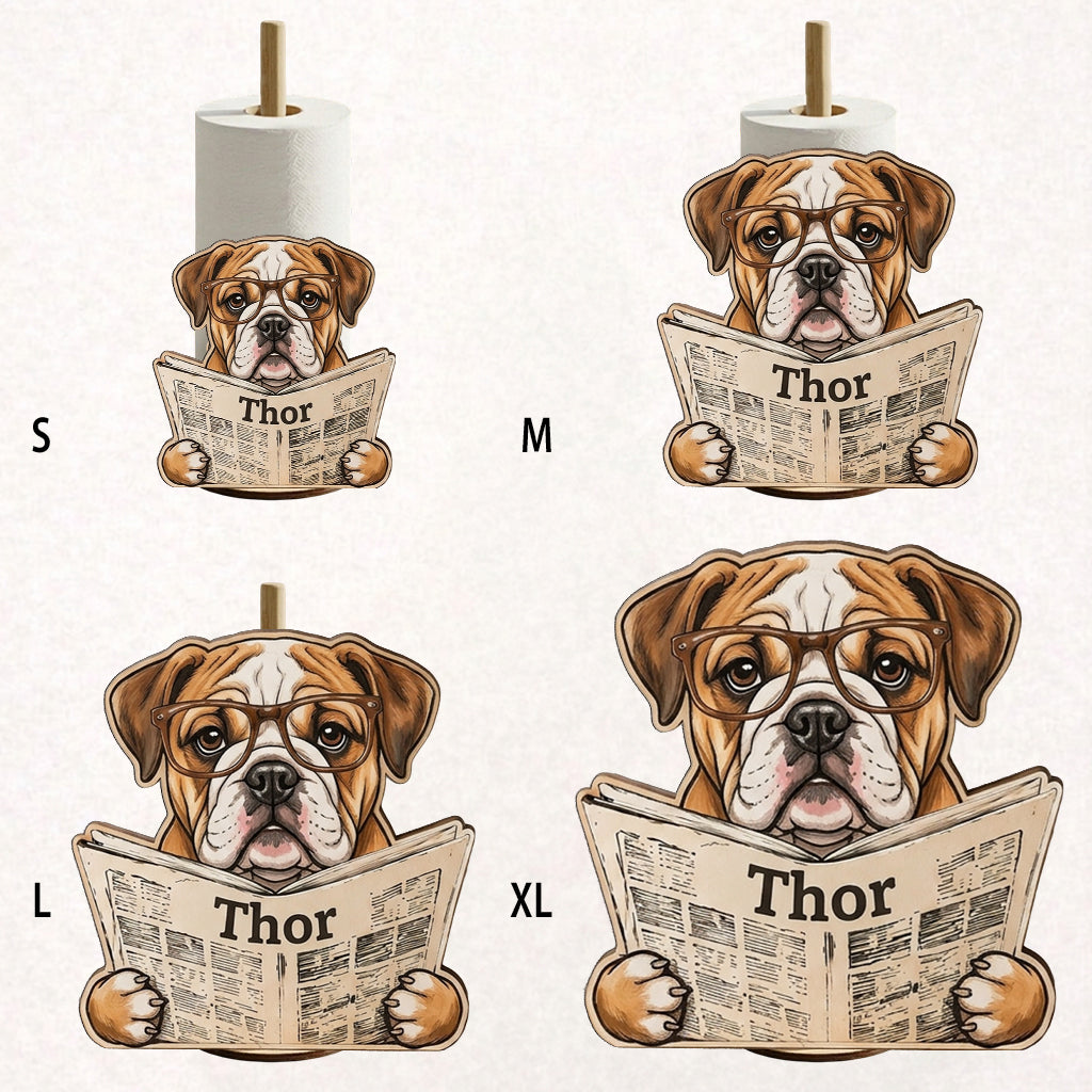 Individuelle Fotozeitung - Personalisierter Hundeküchenrollenhalter